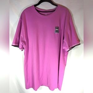 Psycho Bunny Pink Short Sleeve T-Shirt 100% Pima Cotton Size 8